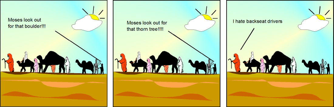 The Israelites Grumble Cartoon