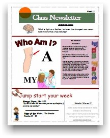 Class
                          Newsletter 12