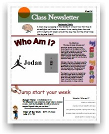 Class
                          Newsletter 26